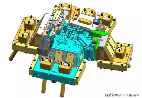 模具经典之作 汽车空调壳体模具结构剖析